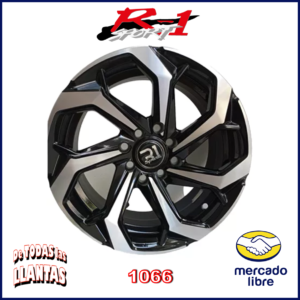 4 rines 13 pulgadas marca R-1 Sport modelo 1066