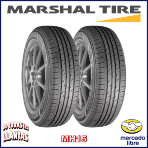 "Paquete de 2 llantas Marshal MH15. Rendimiento confiable y durabilidad excepcional para una conducción suave y segura."