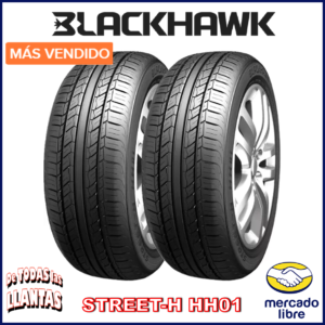 "Paquete de 2 llantas Blackhawk Street-H HH01 175/70R13. Las más vendidas en Mercado Libre por su rendimiento y durabilidad excepcionales."
