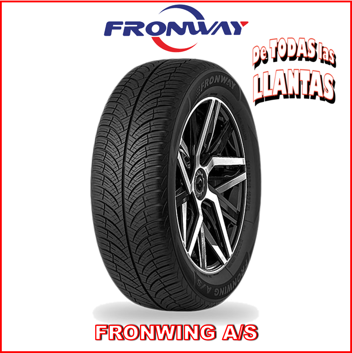 "Imagen de la llanta Fronway Fronwing A/S 205/55R16 91H, diseñada para un rendimiento confiable en todas las estaciones."