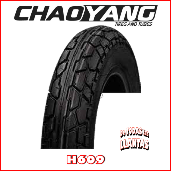 "Llanta de moto Chaoyang H609. Rendimiento confiable y excepcional en todas las condiciones de conducción."