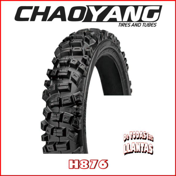 "Llanta de moto Chaoyang H876. Agarre excepcional y rendimiento de alto nivel en cada viaje."