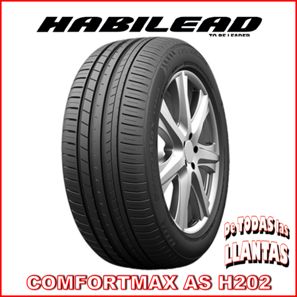 "Llanta HABILEAD COMFORMAX AS H202 175/65R14 XL, tecnología de confort y carga extra para autos medianos"