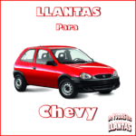 Llantas para Chevrolet Chevy en diferentes medidas y estilos