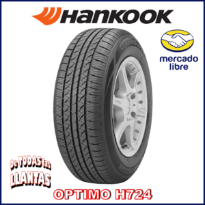 Imagen de la llanta Hankook Optimo H724 en medida 175/70R13. Rendimiento confiable y durabilidad excepcional para una conducción suave y segura."
