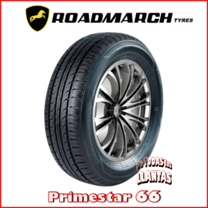 Portada de la llanta marca roadmarch modelo primestar 66 que muestra la foto de la llanta en la página www.detodaslasllantas.com