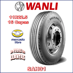 "Imagen de la llanta Milever (Wanli) SAH01 11R22.5-16C 146/143M, ideal para toda posición en camiones de carga."