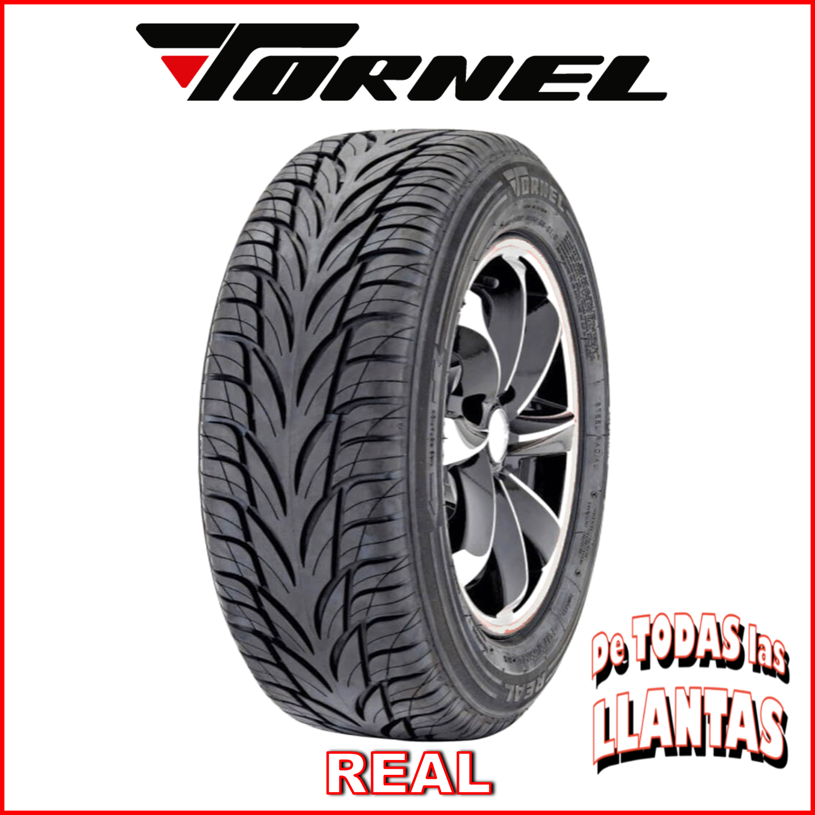 "Llanta TORNEL REAL P195/50R15 81V - Diseño eficiente para autos urbanos"